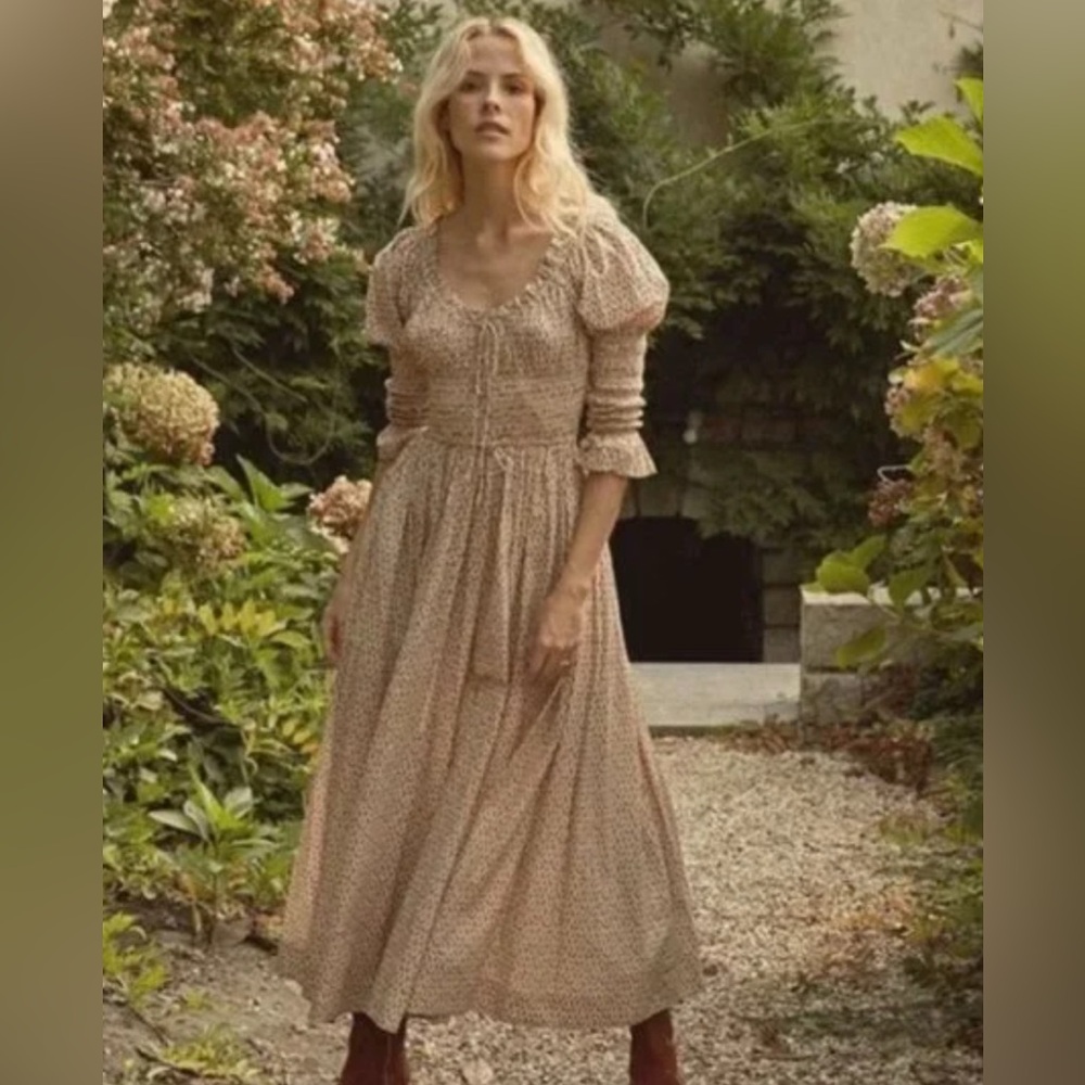 DÔEN Kaira Dress in Cream Winter Ditsy- XS